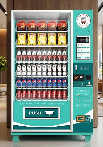 Our standard model vending machine JV-SM-N60-S15.6 comes with a 15.6
