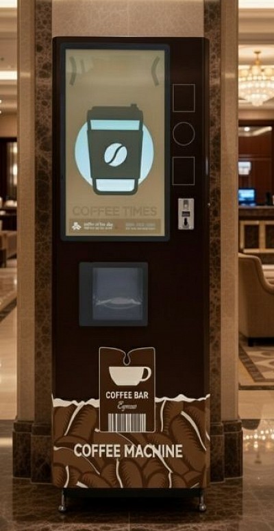 This high capacity coffee vending machine JV-CF200 can sells up to 100 cups of coffee, with very less maintenance need to be done